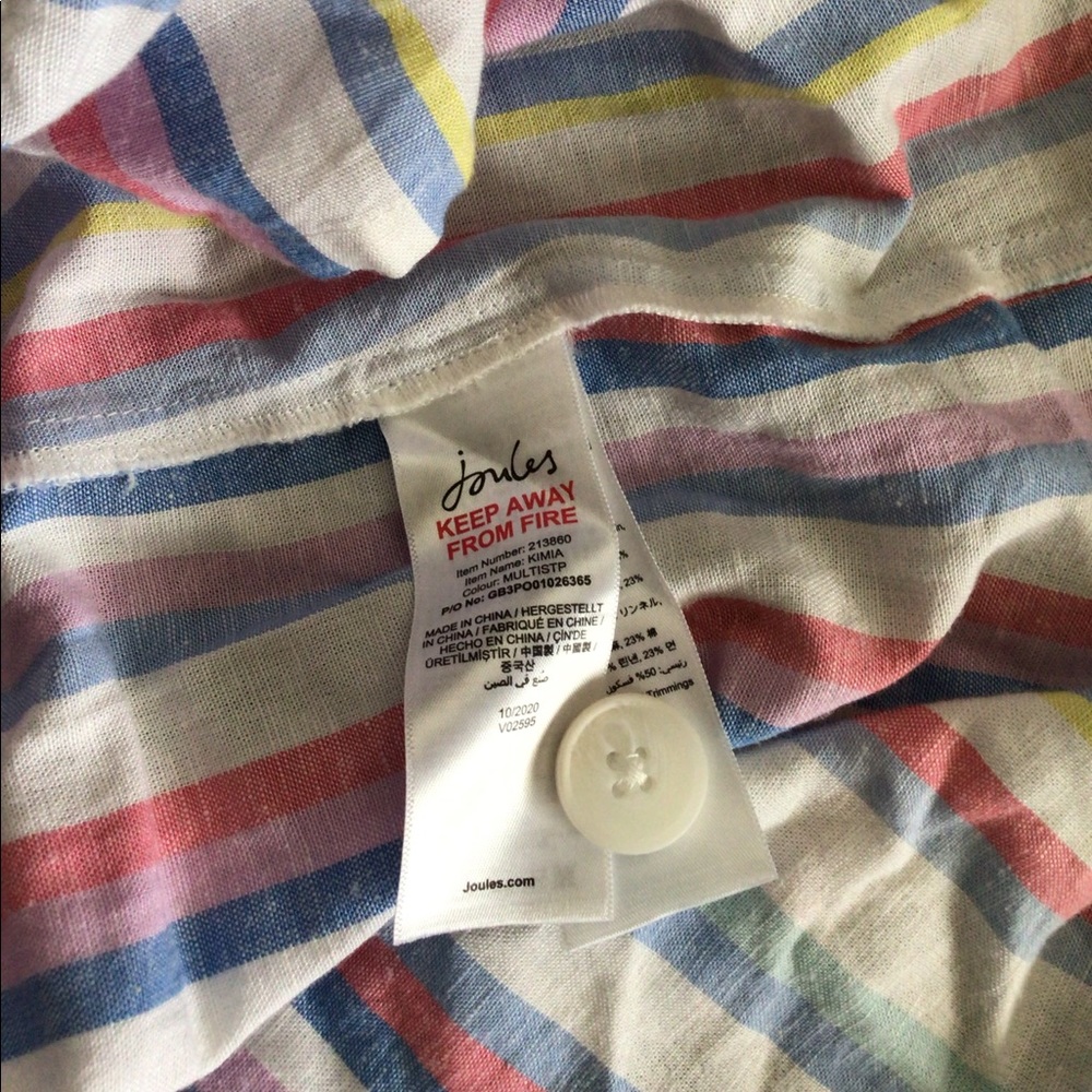 SALE🆕JOULES BUTTON FRONT LINEN BLEND SUNDRESS(Sz 6& 8) - Picture 11 of 12